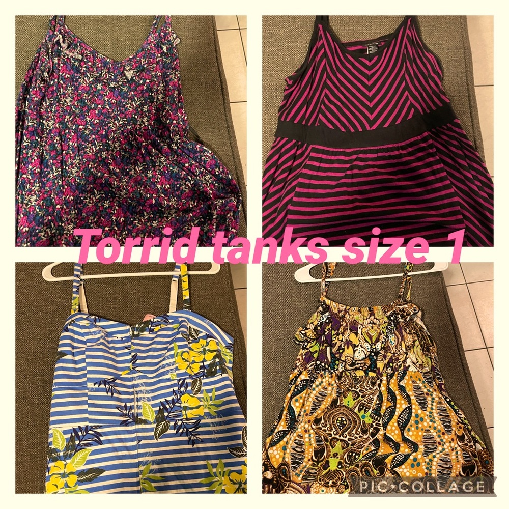 Lot of 4 Torrid Tanks size 1